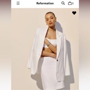 Reformation Classic Relaxed Linen Blazer